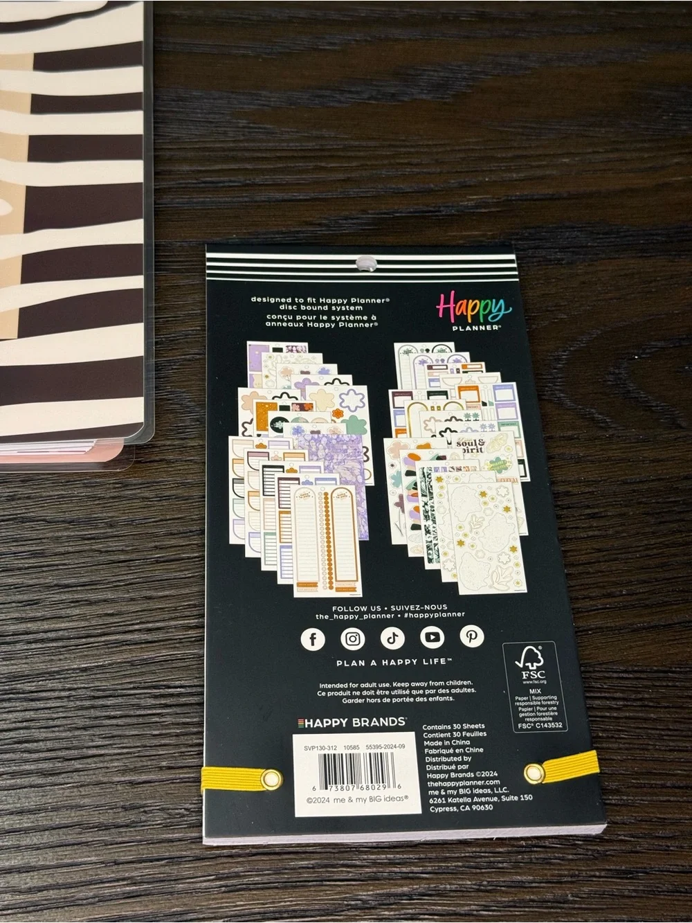 NEW Happy Planner Kind & Wild Daily Planner + Pressed & Painted Stickers